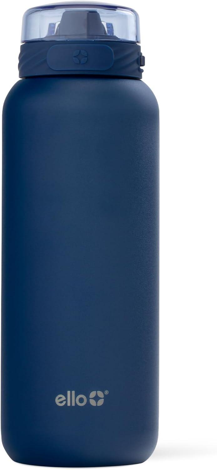 imageEllo Cooper 22oz Stainless Steel Water Bottle with Straw and Carry Handle Double Walled and Vacuum Insulated Metal Leak Proof Locking Lid with Soft Silicone Spout Reusable BPA Free LilacWinter Solstice