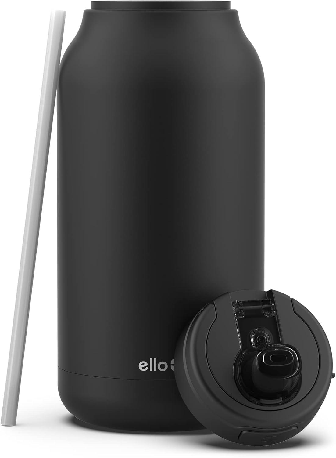 imageEllo Hydra 64oz Half Gallon Vacuum Insulated Stainless Steel Jug with LockingBlack