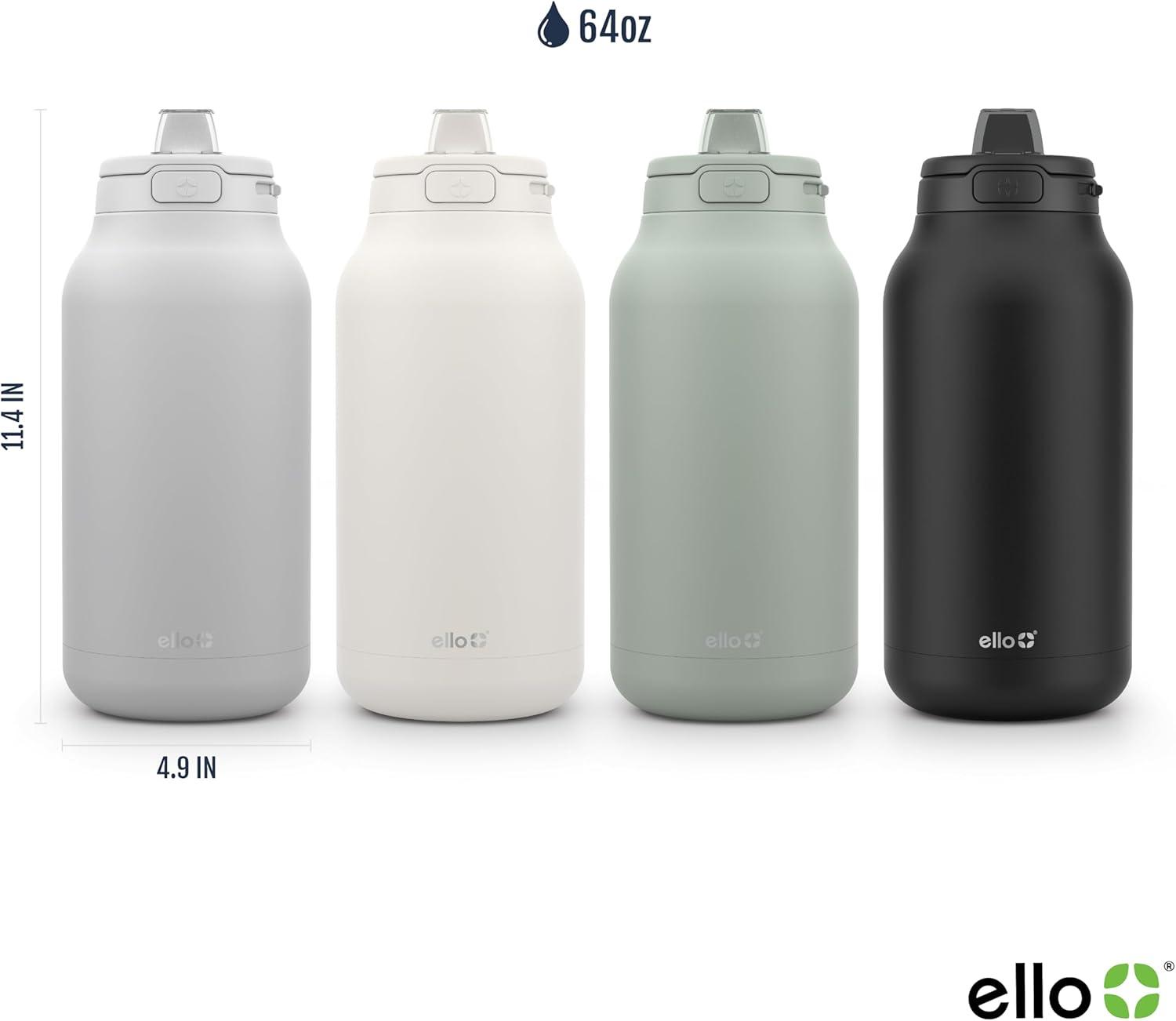 imageEllo Hydra 64oz Half Gallon Vacuum Insulated Stainless Steel Jug with LockingCream