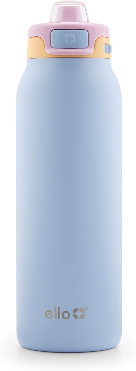 imageEllo Pop ampamp Fill Stainless Steel Water Bottle with Quick Fill Technology Double Walled Vacuum Insulated Metal Leak Proof Locking Lid Sip ampamp Chug BPA Free Holiday Gift for Him Her 22oz 32oz 40ozCoastal Sunrise
