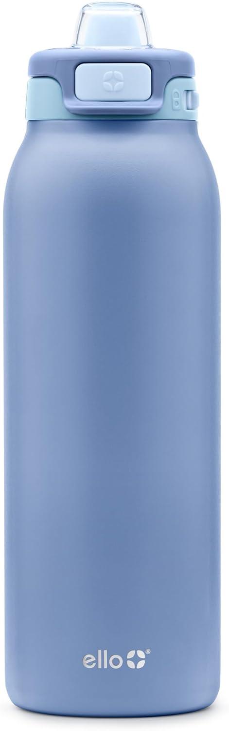 imageEllo Pop ampamp Fill Stainless Steel Water Bottle with Quick Fill Technology Double Walled Vacuum Insulated Metal Leak Proof Locking Lid Sip ampamp Chug BPA Free Holiday Gift for Him Her 22oz 32oz 40ozRaincloud