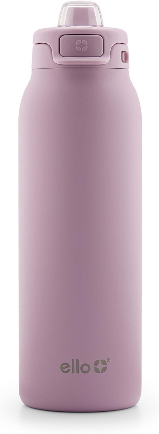 imageEllo Pop ampamp Fill Stainless Steel Water Bottle with Quick Fill Technology Double Walled Vacuum Insulated Metal Leak Proof Locking Lid Sip ampamp Chug BPA Free Holiday Gift for Him Her 22oz 32oz 40ozMauve
