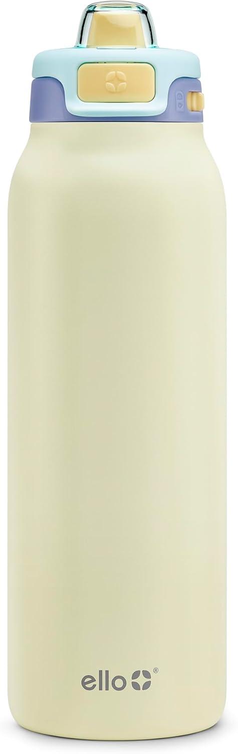 imageEllo Pop ampamp Fill Stainless Steel Water Bottle with Quick Fill Technology Double Walled Vacuum Insulated Metal Leak Proof Locking Lid Sip ampamp Chug BPA Free Holiday Gift for Him Her 22oz 32oz 40ozFresh Dew