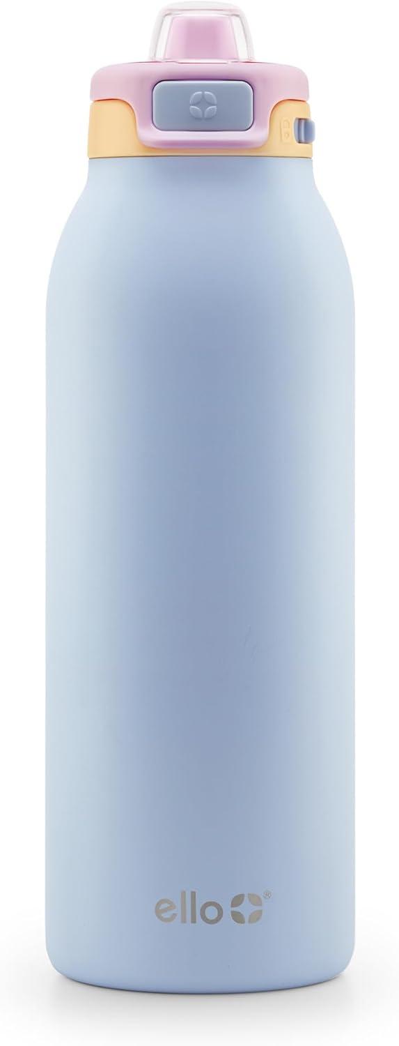 imageEllo Pop ampamp Fill Stainless Steel Water Bottle with Quick Fill Technology Double Walled Vacuum Insulated Metal Leak Proof Locking Lid Sip ampamp Chug BPA Free Holiday Gift for Him Her 22oz 32oz 40ozCoastal Sunrise