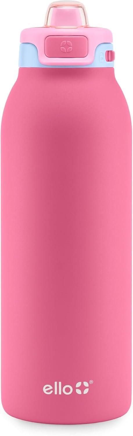 imageEllo Pop ampamp Fill Stainless Steel Water Bottle with Quick Fill Technology Double Walled Vacuum Insulated Metal Leak Proof Locking Lid Sip ampamp Chug BPA Free Holiday Gift for Him Her 22oz 32oz 40ozCherry Breeze