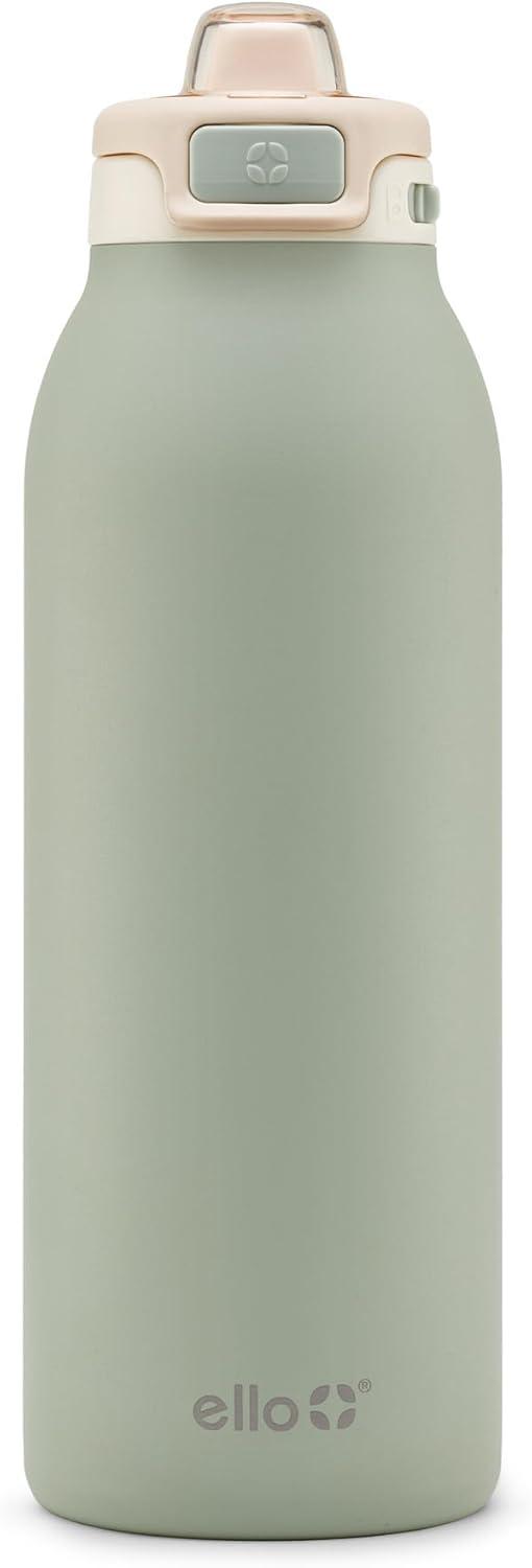 imageEllo Pop ampamp Fill Stainless Steel Water Bottle with Quick Fill Technology Double Walled Vacuum Insulated Metal Leak Proof Locking Lid Sip ampamp Chug BPA Free Holiday Gift for Him Her 22oz 32oz 40ozPistachio