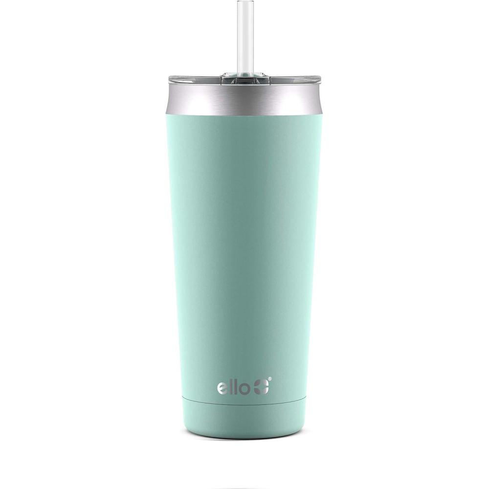imageEllo Beacon Vacuum Insulated Stainless Steel Tumbler with Slider Lid and Optional StrawYucca