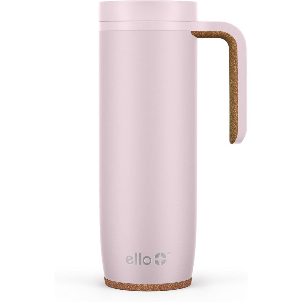 imageEllo Magnet 18oz Vacuum Insulated Stainless Steel Travel Mug with Side Handle and LeakProof Slider Lid and Builtin Coaster Keeps Hot for 5 HoursSonoma