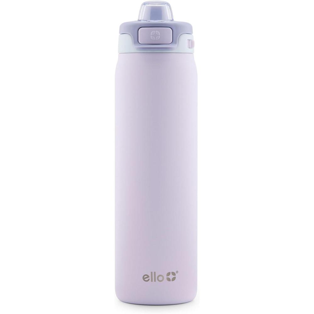 imageEllo Pop ampamp Fill Stainless Steel Water Bottle with Quick Fill Technology Double Walled Vacuum Insulated Metal Leak Proof Locking Lid Sip ampamp Chug BPA Free Holiday Gift for Him Her 22oz 32oz 40ozAurora