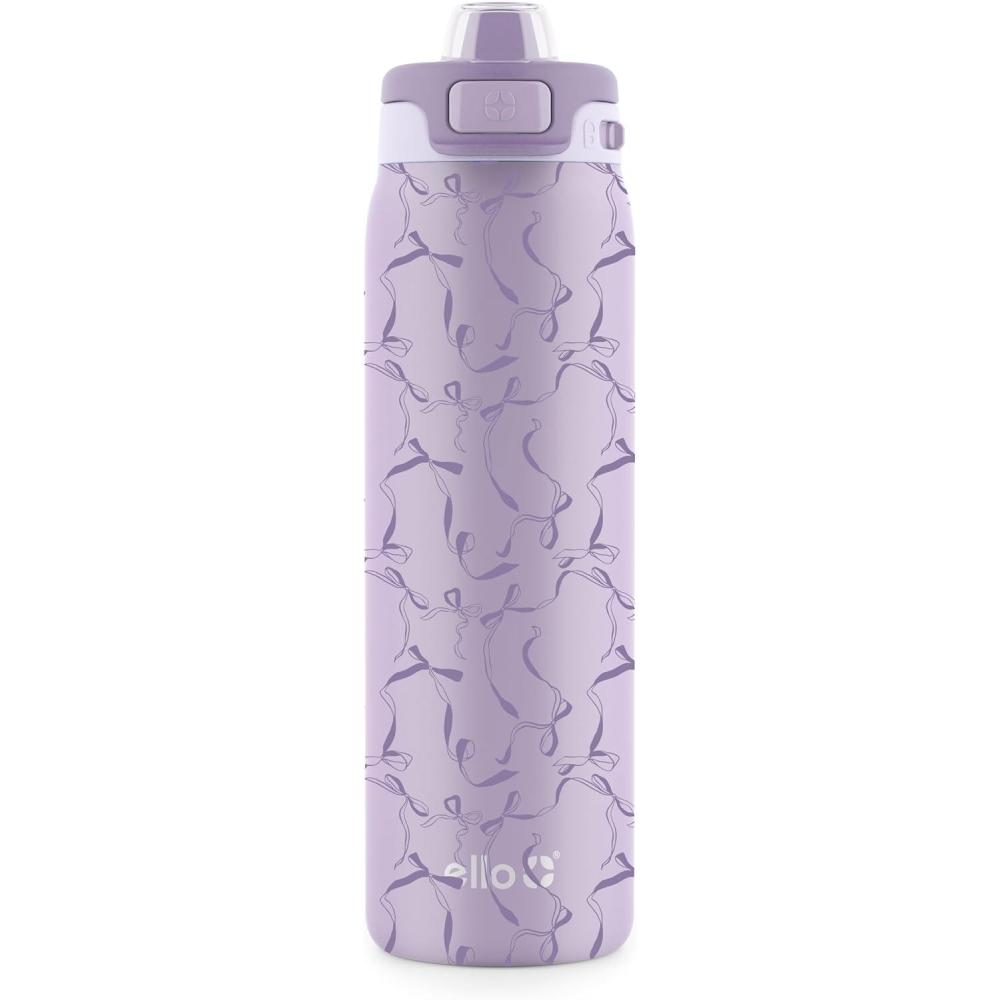 imageEllo Pop ampamp Fill Stainless Steel Water Bottle with Quick Fill Technology Double Walled Vacuum Insulated Metal Leak Proof Locking Lid Sip ampamp Chug BPA Free Holiday Gift for Him Her 22oz 32oz 40ozTake a Bow
