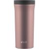 imageEllo Arabica 14oz Stainless Steel Travel Mug with LeakProof Slider Lid Keeps Hot for 5 Hours Perfect for Coffee or Tea BPAFree Tumbler  Gift for Coffee Lovers BlackRosegold