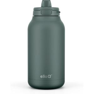 Ello Hydra 64oz Half Gallon Vacuum Insulated Stainless Steel Jug with Locking(Olive Tree)