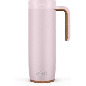 Ello Magnet 18oz Vacuum Insulated Stainless Steel Travel Mug with Side Handle and Leak-Proof Slider Lid and Built-in Coaster, Keeps Hot for 5 Hours(Sonoma)