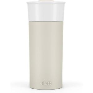 Ello Ogden 16oz Ceramic Travel Mug with Splash-Resistant Slider Lid and Protective Silicone Sleeve, Perfect for Coffee or Tea, BPA-Free, Dishwasher Safe(Mineral)