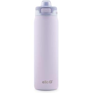Ello Pop & Fill Stainless Steel Water Bottle with Quick Fill Technology, Double Walled Vacuum Insulated Metal, Leak Proof Locking Lid, Sip & Chug, BPA Free, Holiday Gift for Him Her, 22oz, 32oz, 40oz(Aurora)