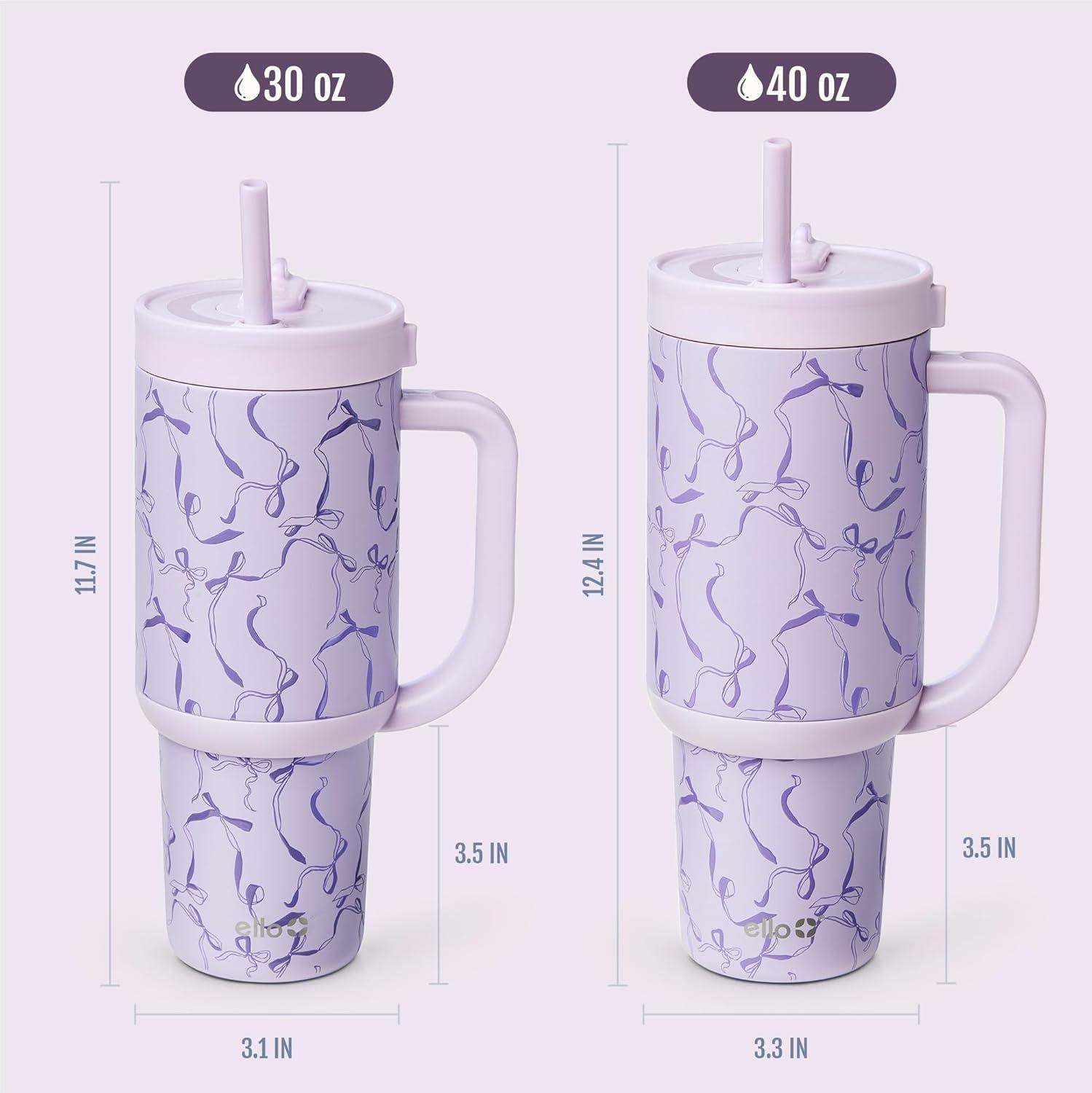 imageEllo Oasis 40oz Stainless Steel Tumbler BlueberriesTake a Bow