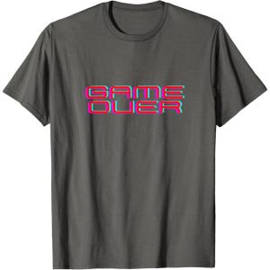 Mens GAME OVER T-Shirt(Asphalt Grey)