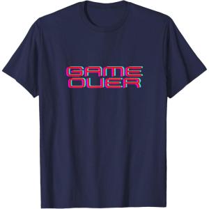 Mens GAME OVER T-Shirt(Navy Blue)