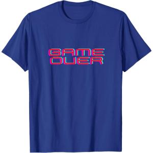 Mens GAME OVER T-Shirt(Royal Blue)