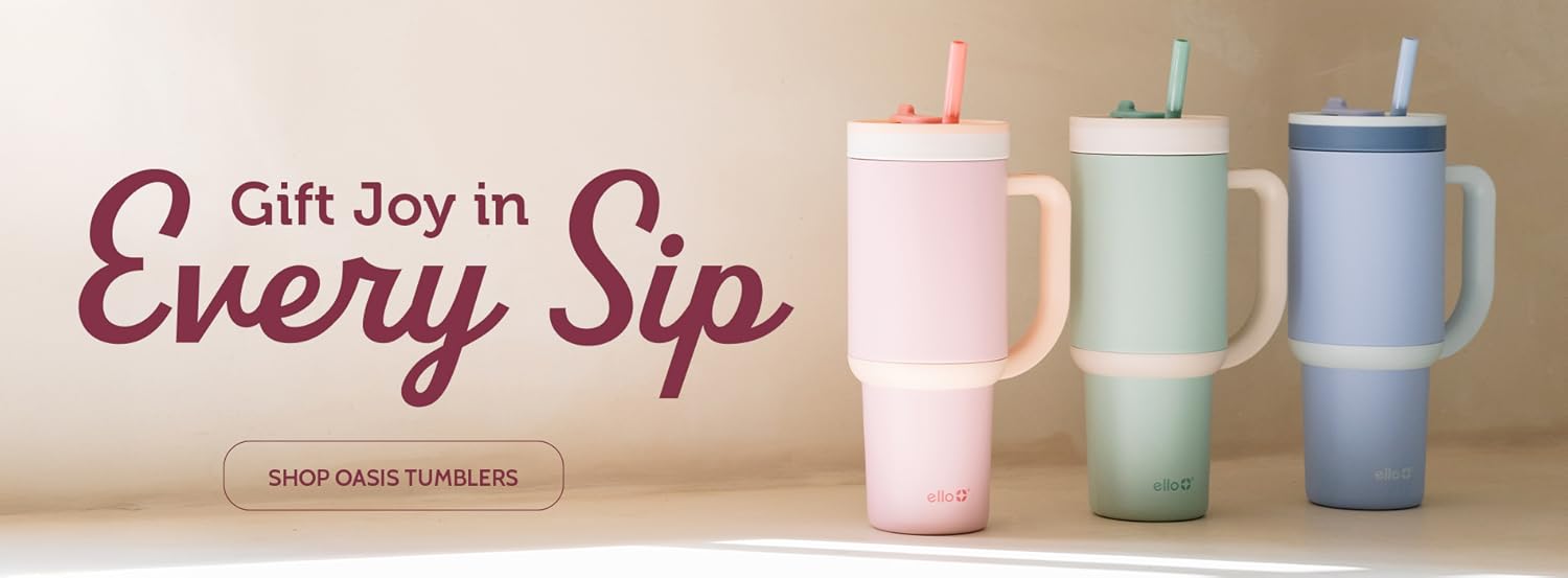 Ello Pop｜Quick Fill Insulated Water Bottles Leakproof for Daily & School Use