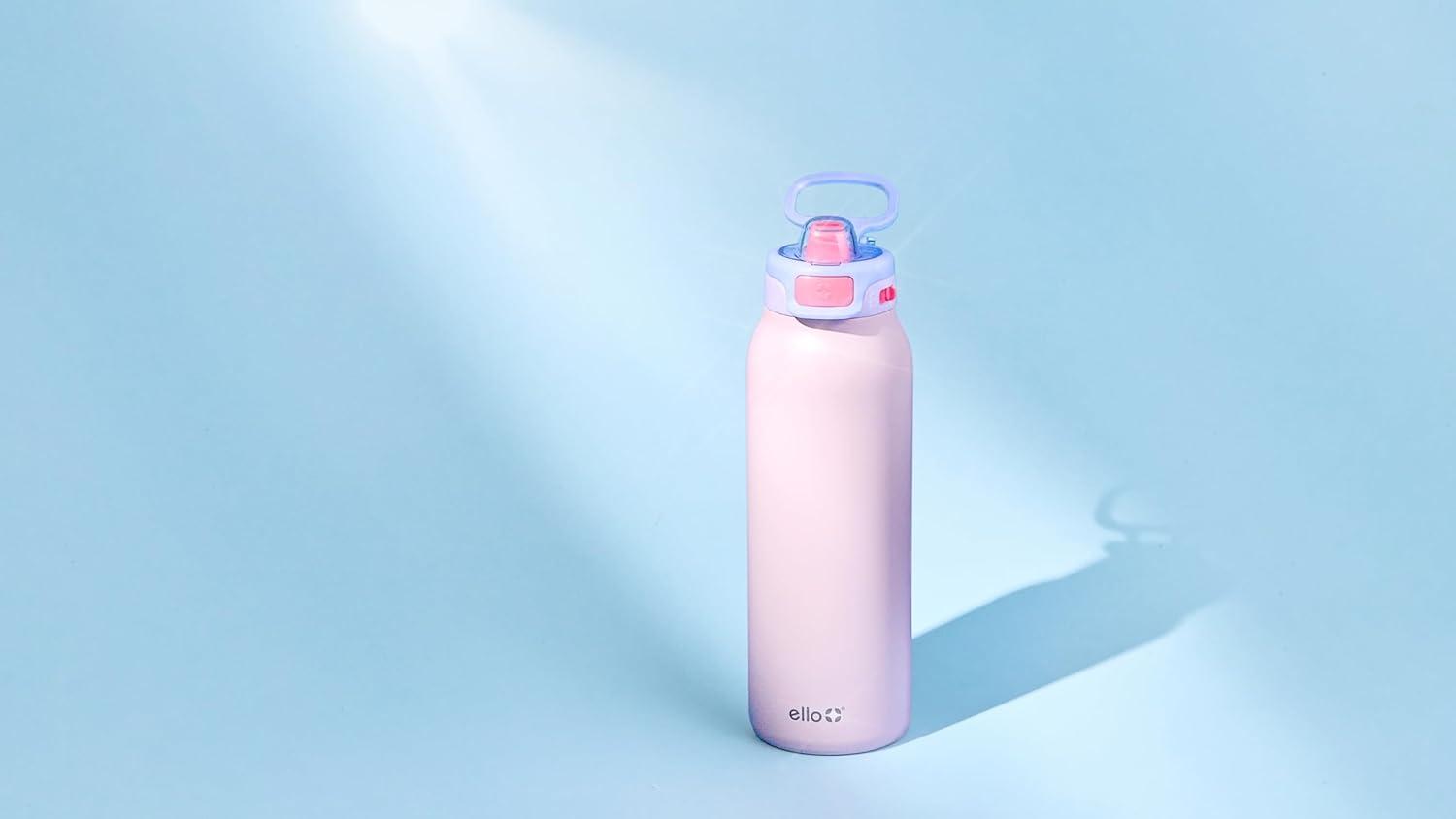 imageEllo Pop amp Fill Insulated Stainless Steel Water Bottle with Quick Fill Lid Leakproof Locking Sip or Chug Spout BPAFree Double Wall Vacuum Insulated for Sports Travel amp School 22oz 32oz 40ozHeavenly Hues