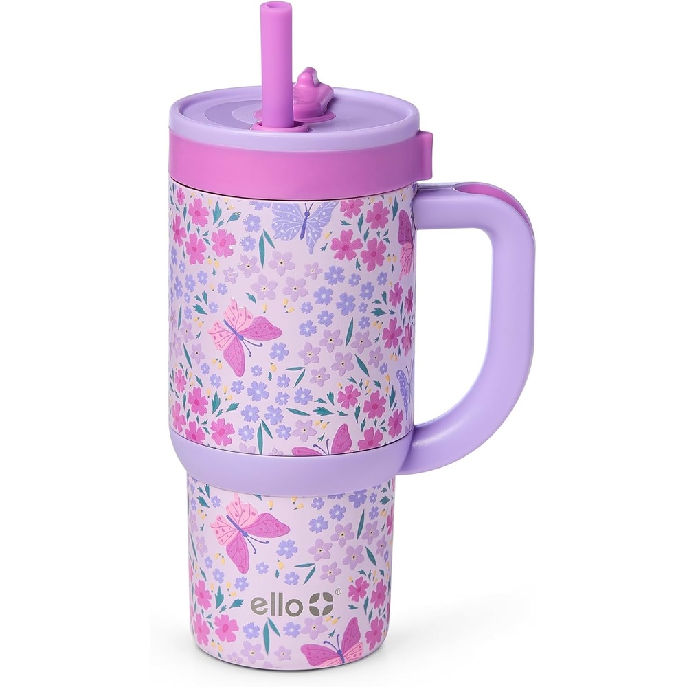 image:imageEllo Oasis 14oz Stainless Steel Toddler Tumbler with Handle amp Retracting Straw 100 Leakproof DoubleWall Vacuum Insulated Kids Water Bottle for School BPA Free Dishwasher Safe To The RescueWinging It