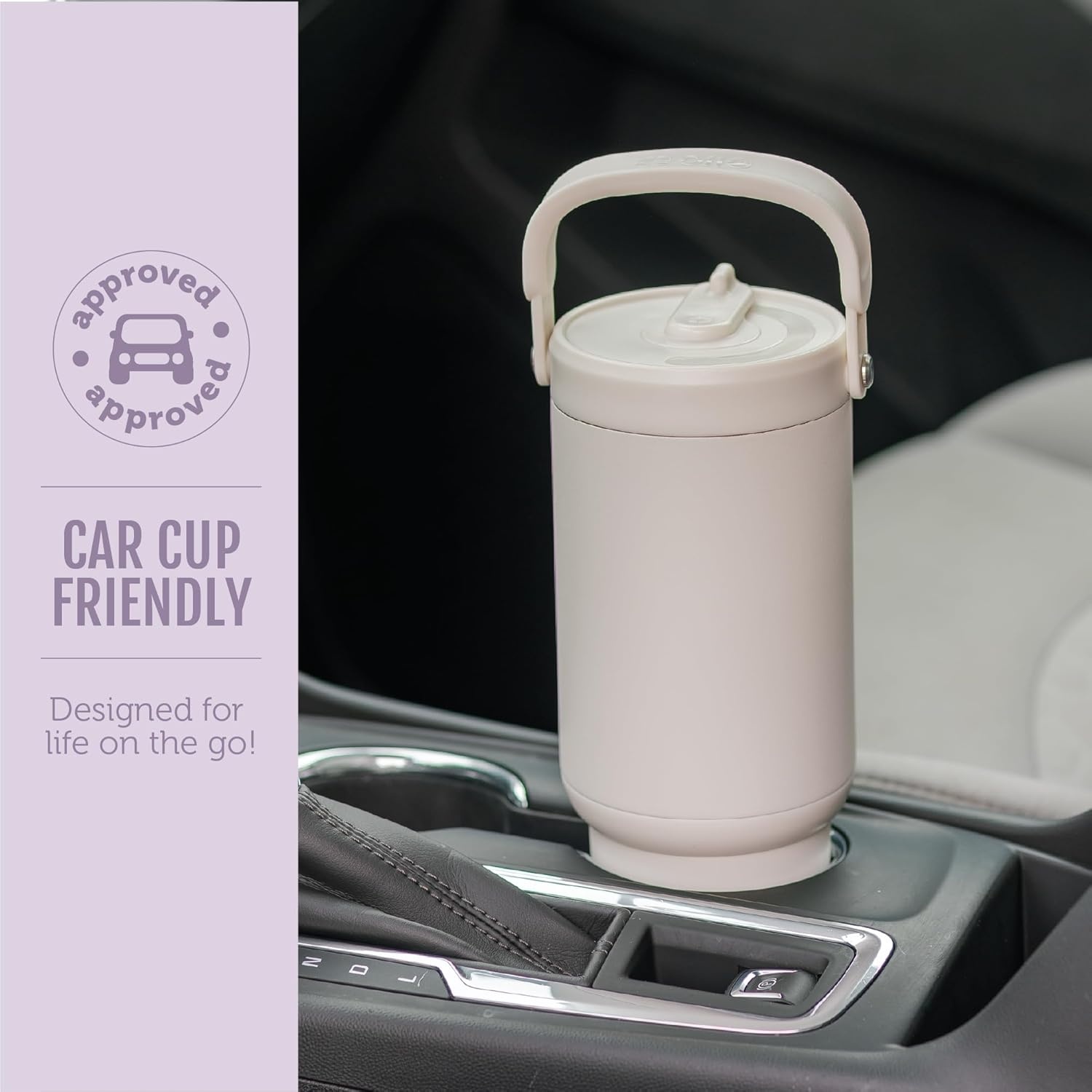 image:imageEllo Oasis Go 26oz Tumbler with Top Handle and Retracting Straw Reusable Insulated Stainless Steel Cup 100 Leakproof Water Bottle 24 Hours Cold Cup Holder Friendly For Travel OrchidDaisies