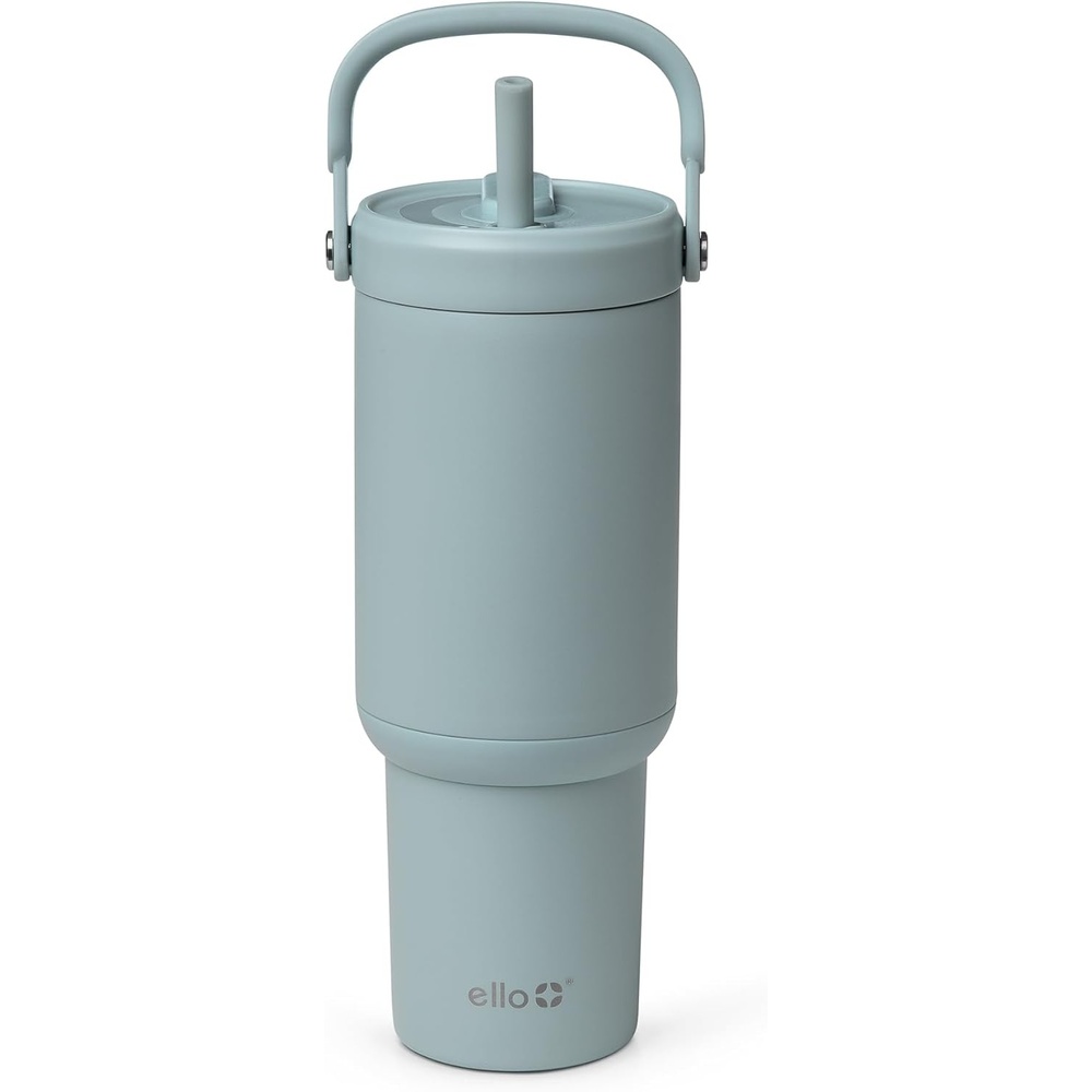 image:imageEllo Oasis Go 26oz Tumbler with Top Handle and Retracting Straw  Reusable Insulated Stainless Steel Cup 100 Leakproof Water Bottle 24 Hours Cold Cup Holder Friendly For Travel  OrchidSalt Water