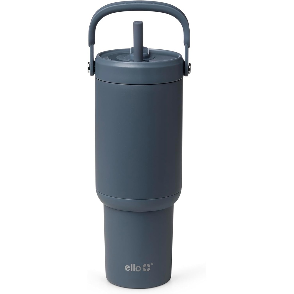 image:imageEllo Oasis Go 26oz Tumbler with Top Handle and Retracting Straw Reusable Insulated Stainless Steel Cup 100 Leakproof Water Bottle 24 Hours Cold Cup Holder Friendly For Travel OrchidHorizon