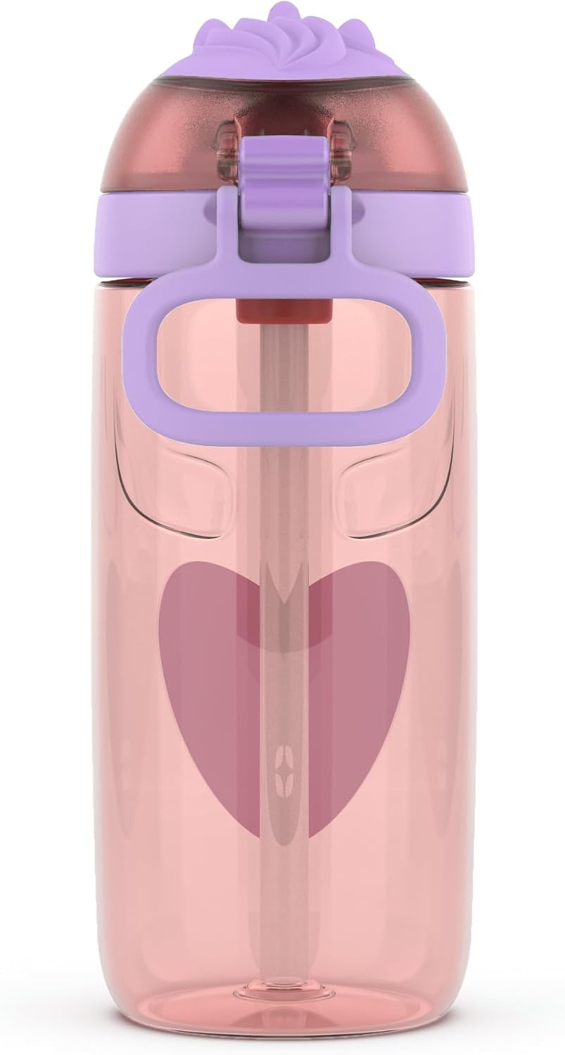 image:imageEllo Ellies 12oz Stainless Steel Leakproof Kids Water Bottle Lamb Princess Insulated kids water bottle with straw leakproof locking lid carry handle and stainless steel fun animal design for schoolUnicorn