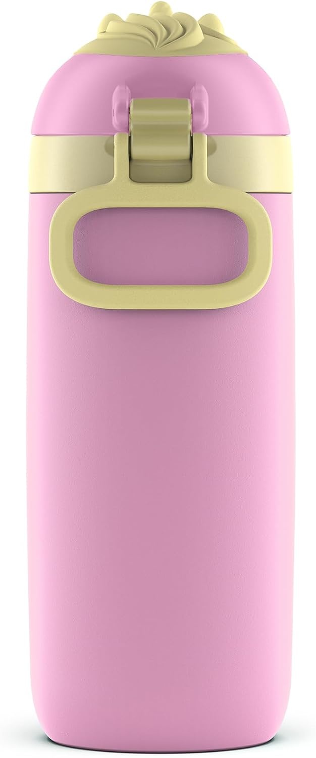 image:imageEllo Ellies 12oz Stainless Steel Leakproof Kids Water Bottle Lamb Princess Insulated kids water bottle with straw leakproof locking lid carry handle and stainless steel fun animal design for schoolUnicorn
