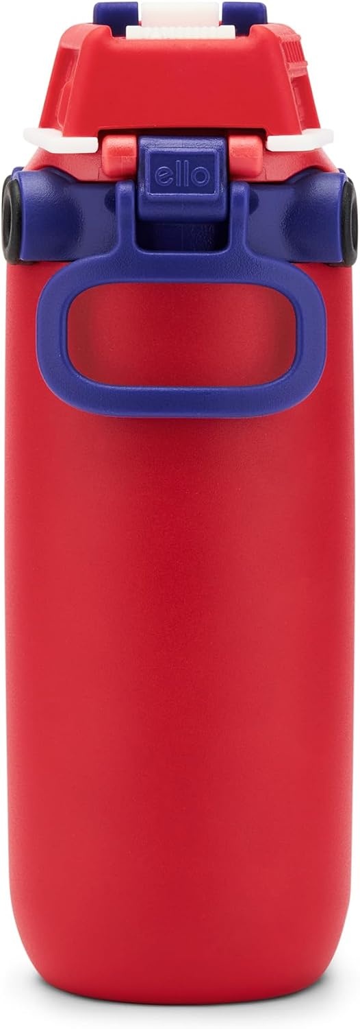 image:imageEllo Ellies 12oz Stainless Steel Leakproof Kids Water Bottle Lamb Princess Insulated kids water bottle with straw leakproof locking lid carry handle and stainless steel fun animal design for schoolFiretruck