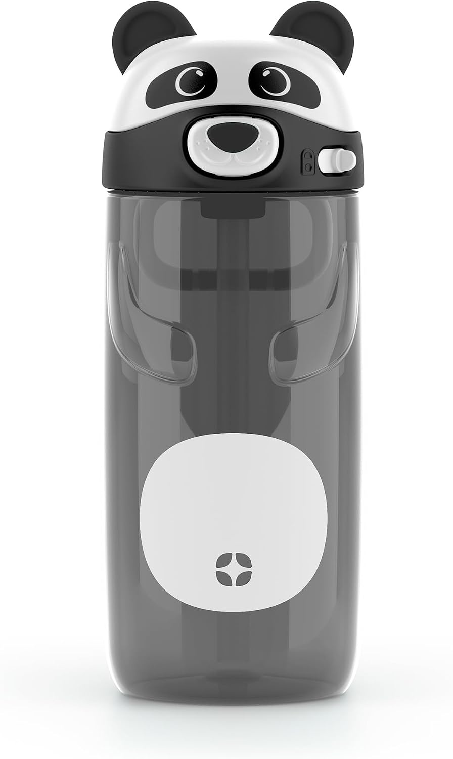 image:imageEllo Ellies 12oz Stainless Steel Leakproof Kids Water Bottle Lamb Princess Insulated kids water bottle with straw leakproof locking lid carry handle and stainless steel fun animal design for schoolPanda