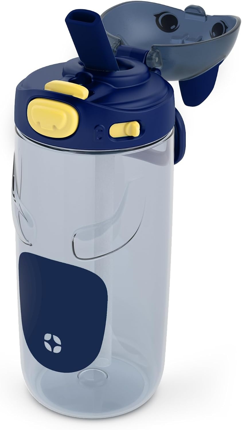 image:imageEllo Ellies 12oz Stainless Steel Leakproof Kids Water Bottle Lamb Princess Insulated kids water bottle with straw leakproof locking lid carry handle and stainless steel fun animal design for schoolDog