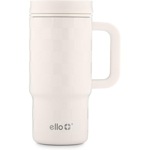 Ello Sutton™ 16oz Stainless Steel Travel Mug with Quick Fill® Lid, Wild Raspberry(Cream Check)