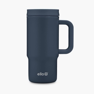 Ello Sutton™ 16oz Stainless Steel Travel Mug with Quick Fill® Lid, Wild Raspberry(Navy Oxide)