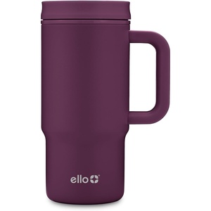 Ello Sutton™ 16oz Stainless Steel Travel Mug with Quick Fill® Lid, Wild Raspberry(Wild Raspberry)